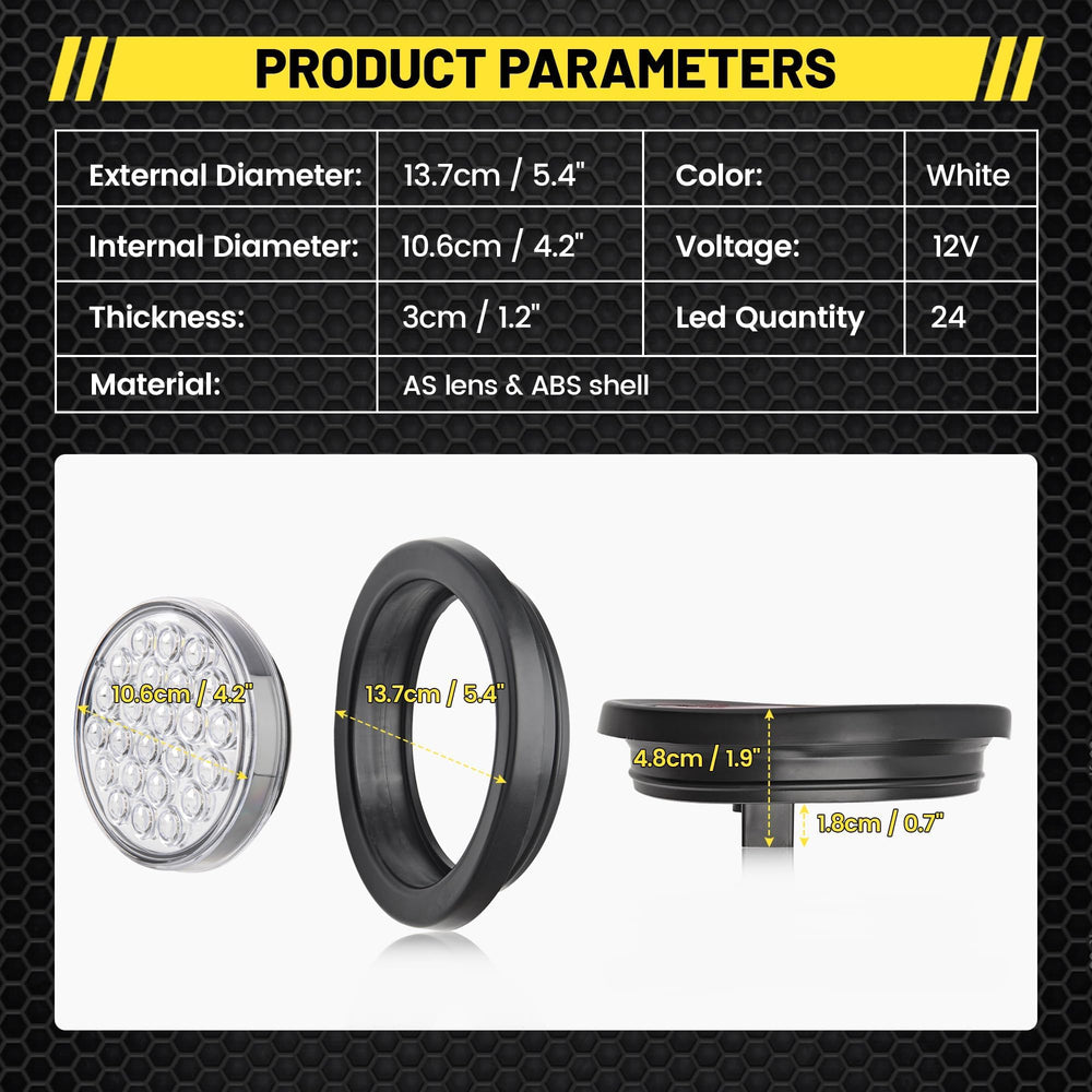 Oyviny IP65 waterproof trailer light protects against moisture and corrosion