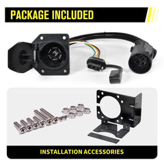 Included mounting bracket and hardware from Oyviny for secure installation.