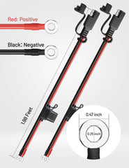 Oyviny multi-vehicle battery maintainer cable for seasonal charging