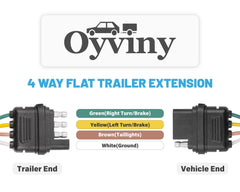 Oyviny plug-and-play trailer wiring installation requires no cutting or splicing.