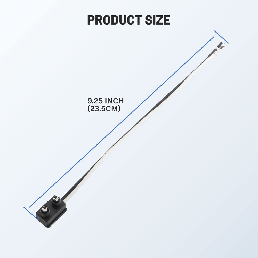 Oyviny-black power wire and white ground wires enable simple setup.
