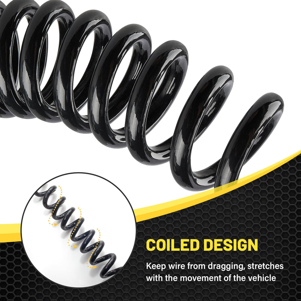 Oyviny PU jacketed wiring resists weather for durable trailer use.