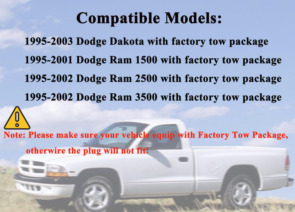 Oyviny Ram trailer harness with 4-flat connector for reliable lighting