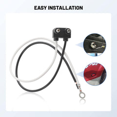 Oyviny side marker light wiring harness installed along a trailer.