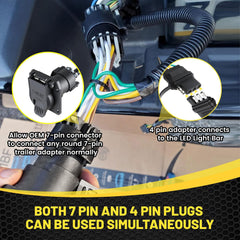 Oyviny tailgate light bar installation using the plug-and-play harness.
