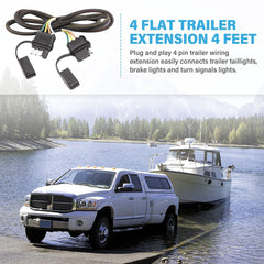 Oyviny 4-foot extension powers taillights, brake lights, and turn signals.