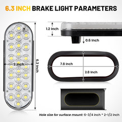 Oyviny 6-inch oval LED trailer lights fit a wide range of heavy-duty vehicles.