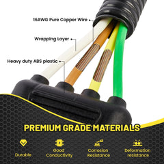 Oyviny USCAR 7-pin to 4-pin rugged ABS housing protects wiring in tough conditions.