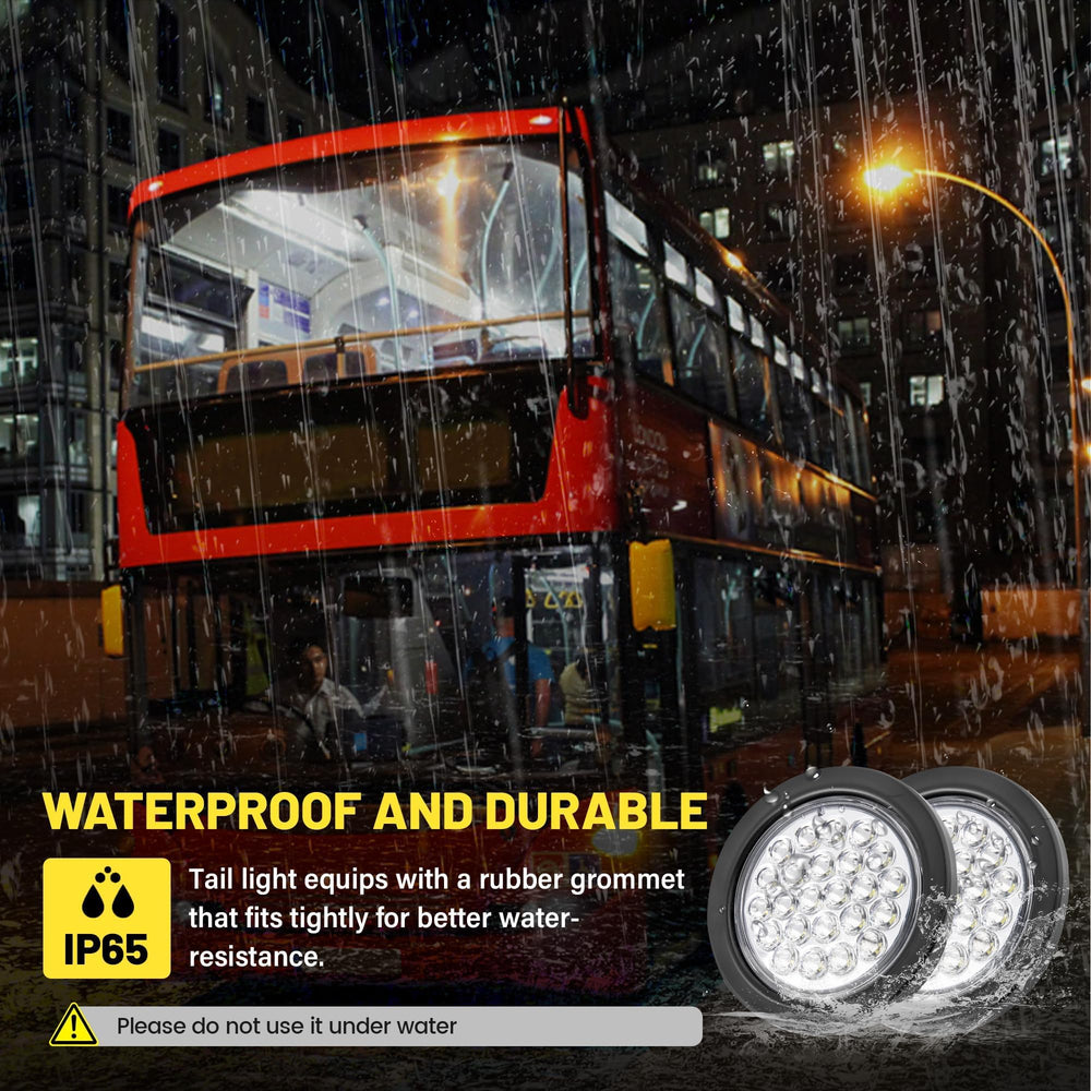 Oyviny white LED trailer light with bowl for concentrated brightness