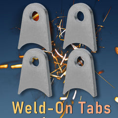 OywhC weld-on tabs compatible with MIG TIG ARC welding processes.
