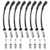 Ozikutech iridium spark plugs close-up for reliable ignition in V8 GM engines.