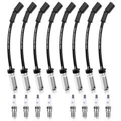 Ozikutech iridium spark plugs close-up for reliable ignition in V8 GM engines.