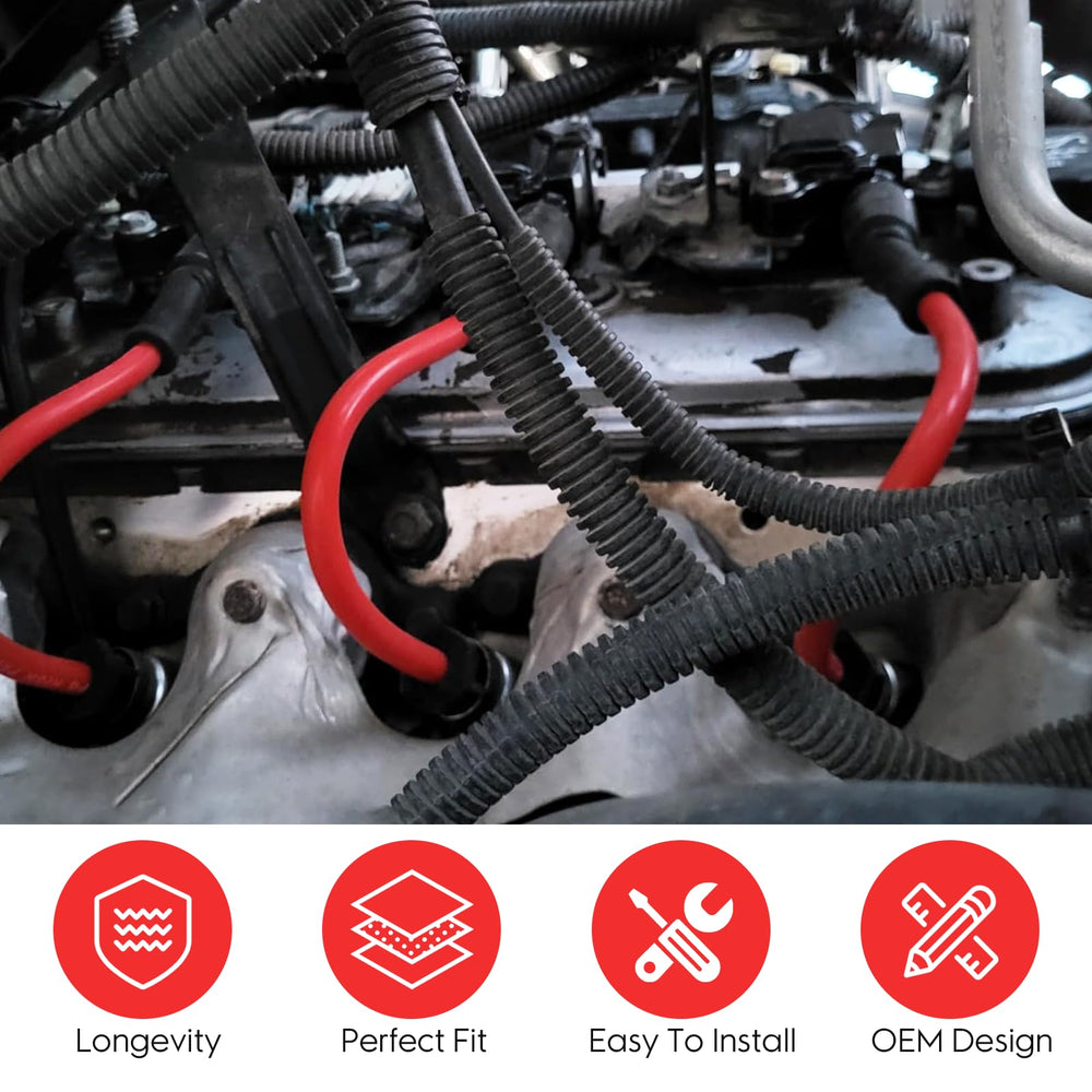 Ozikutech spark plug wires 8-pack boot end for durable connections