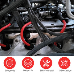 Ozikutech spark plug wires 8-pack boot end for durable connections