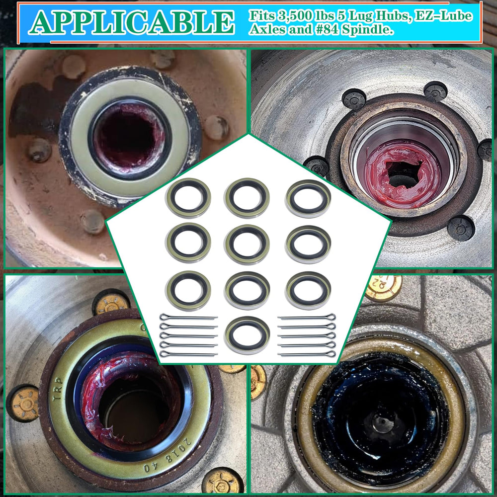 OZISENS Dexter-compatible seal kit for common trailer axles.
