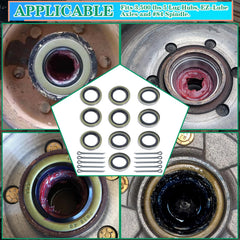OZISENS Dexter-compatible seal kit for common trailer axles.