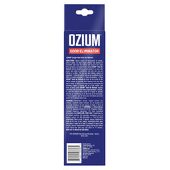 Ozium spray dispensing action illustrating rapid odor attack