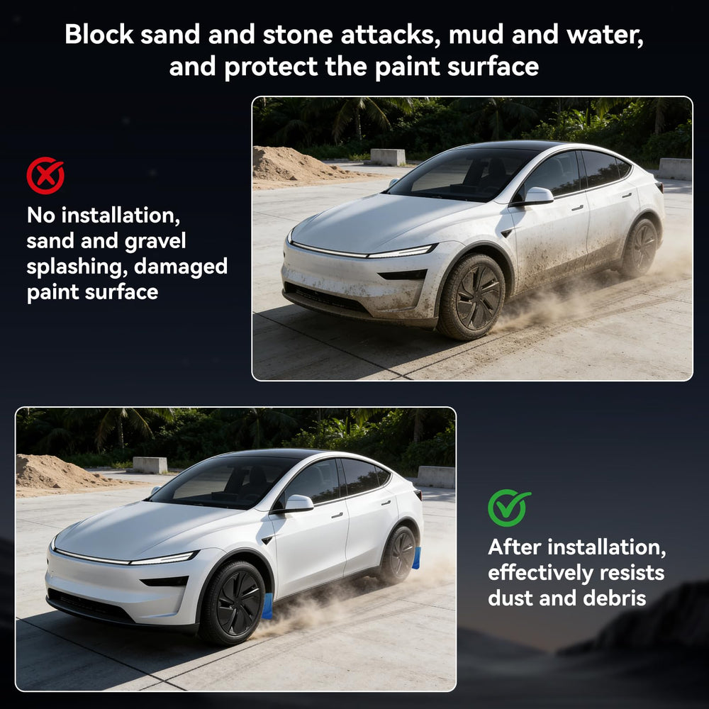 OZPYKAE Juniper splash guards shielding wheel arches from stones and debris.
