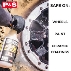 P&S Iron Buster color-change reaction shows treated iron deposits