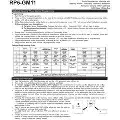 PAC RadioPRO5 RP5-GM11 digital navigation outputs for aftermarket gear