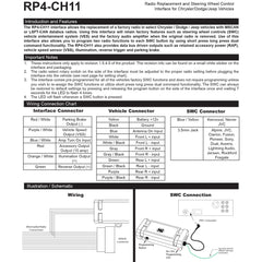 PAC RP4-CH11 dash install depiction of a clean installation behind the factory dash