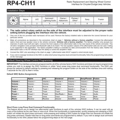 PAC RP4-CH11 RAP output emphasizes data-controlled accessory signaling