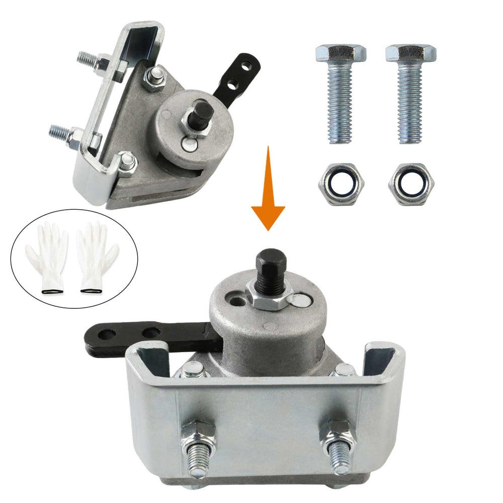 PACEWALKER cable-operated brake system installation, clear setup view.