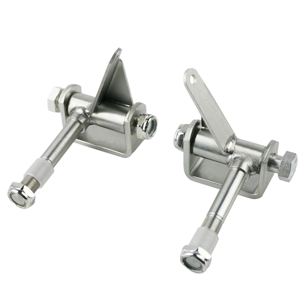 PACEWALKER steering spindle bracket front view for 5-8 inch axle.
