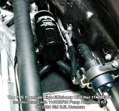 High-power magnet traps ferrous debris in the oil path