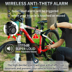 PADONOW 115dB siren in action, delivering loud deterrence against would-be thieves.