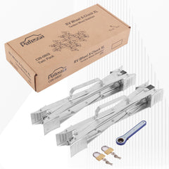 Pafessa louvered-foot chock provides tire grip without damage.