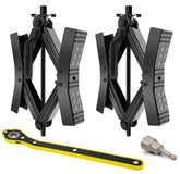 PAFOWO camper wheel chock stabilizer for tandem tires enhances stability during travel.