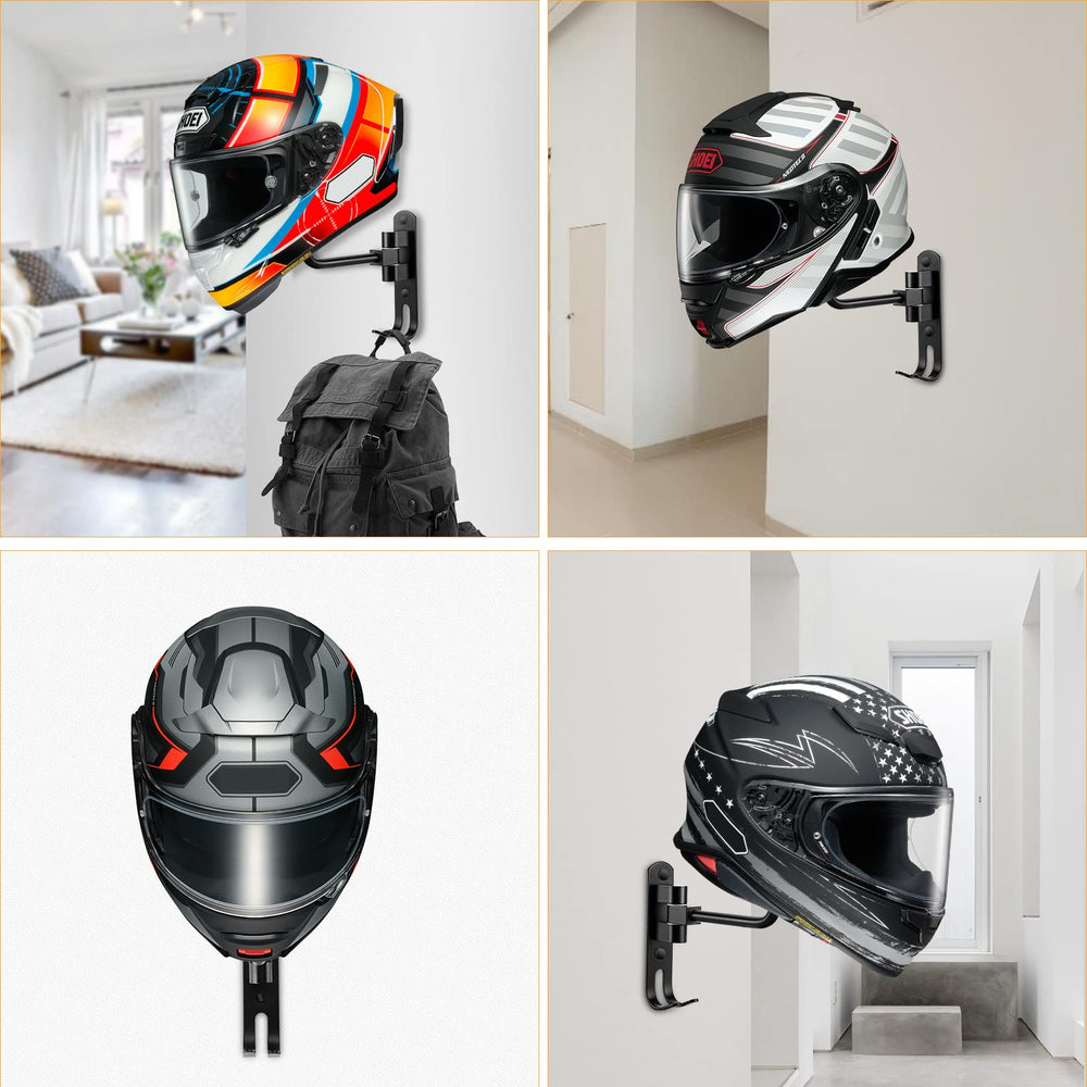 PAHTTO coats and hats organizer stored beside helmets for a neat entryway.