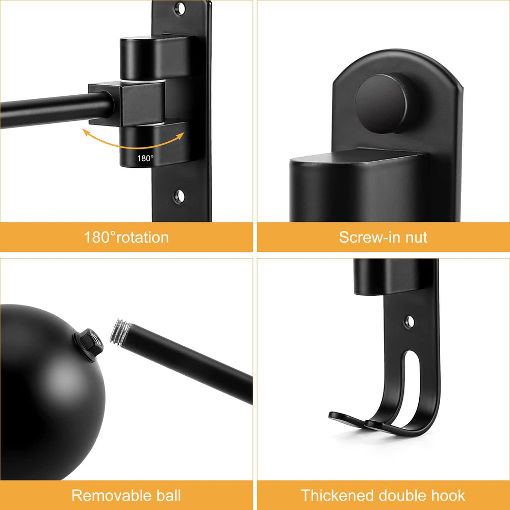 PAHTTO easy-install steps illustrated for mounting on a wall or door.