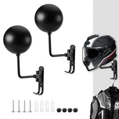 PAHTTO helmet rack with round-ball contact cradling a helmet securely.