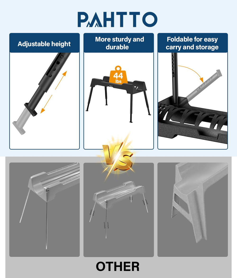 PAHTTO 15 ft hose compatibility for up to 3 inch diameter hoses, ensuring versatile use.