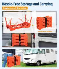 PAHTTO RV sewer hose support fits 15 ft hose with 3 inch diameter