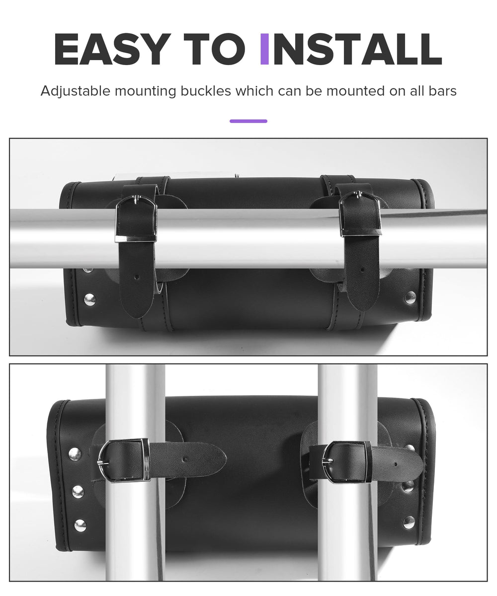 PAIYUE bag fits many forks and handlebars for versatile setup