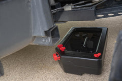 USA-made, durable HDPE pan ready for frequent automotive use.