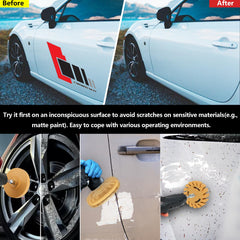 Pakeed eraser wheel tackles curved surfaces for stubborn residue.