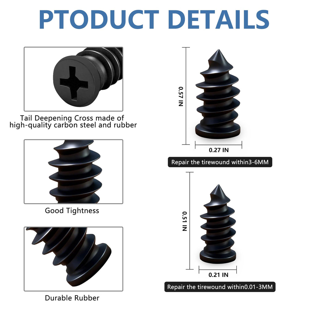 Pakeed included tools and gloves enabling self-service tire fixes.
