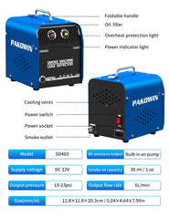 Pakowin EVAP tester helps identify vacuum leaks efficiently.