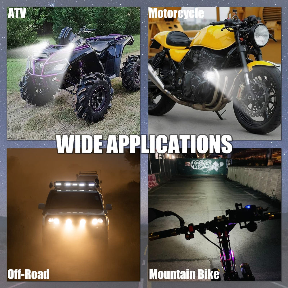PAKRYS LED fog light strobe mode for signaling and emergency use