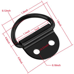 PALOZO D-Ring with screws included for quick mounting