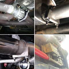 PALOZO polished stainless finish adds a sleek look to exposed exhaust assemblies.