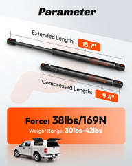 PAMAGOO 28 lb per strut provides dependable lid control.