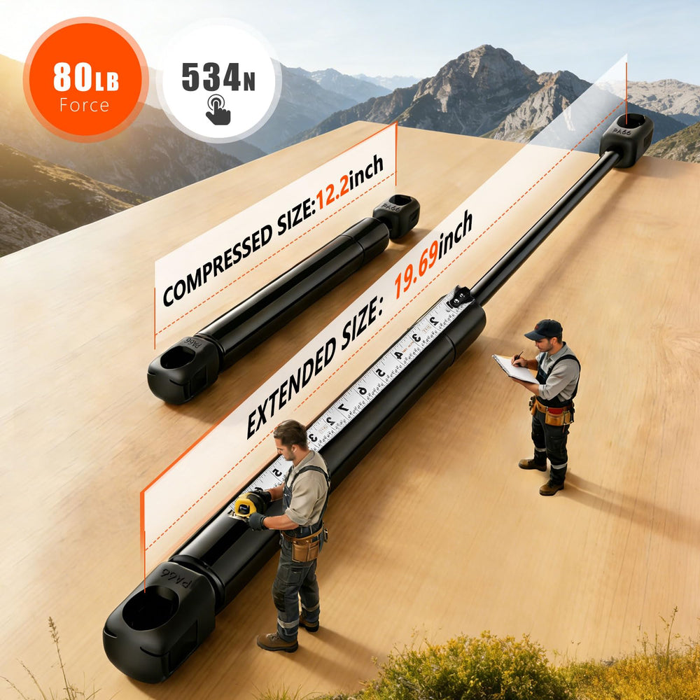 PAMAGOO C16-08053 gas struts 80 Lbs enabling smooth open