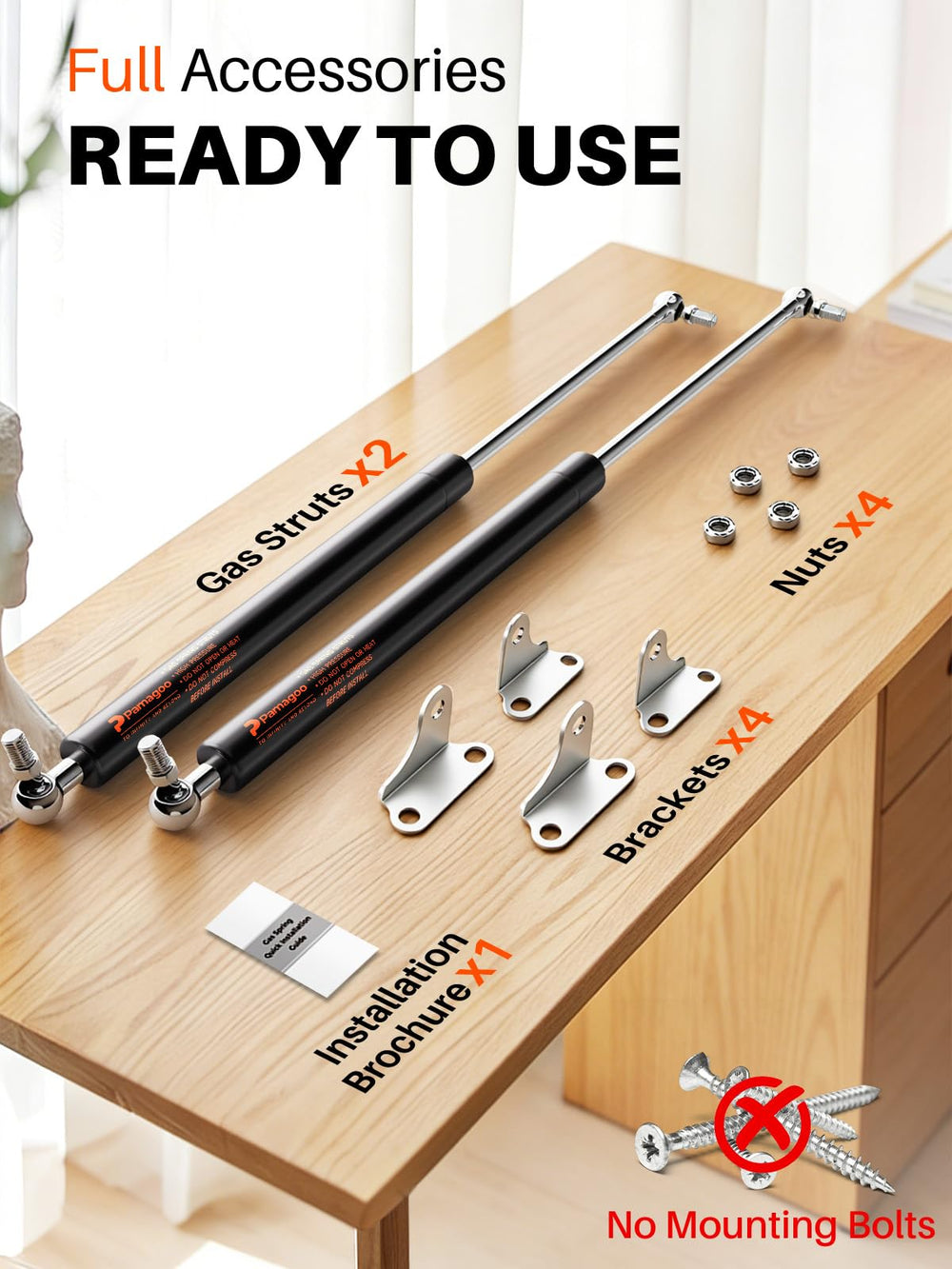PAMAGOO diy-storage-box gas spring helps organize tools and gear.