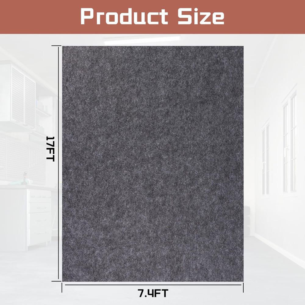 PANDOROOM garage mats non-slip backing keeps in place on wet surfaces