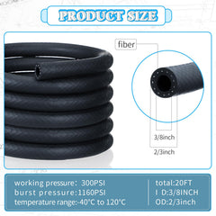 Pangda NBR rubber hose with 17 mm outer diameter delivers durable fuel flow.